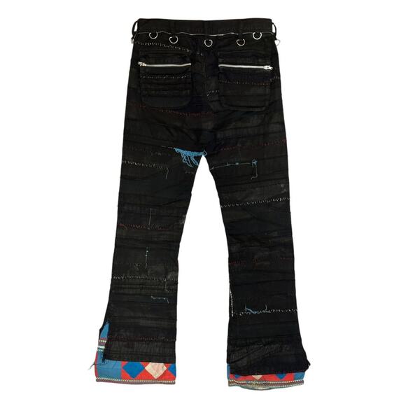SS03 Ethnic scab flare denim - Picture 2 of 8